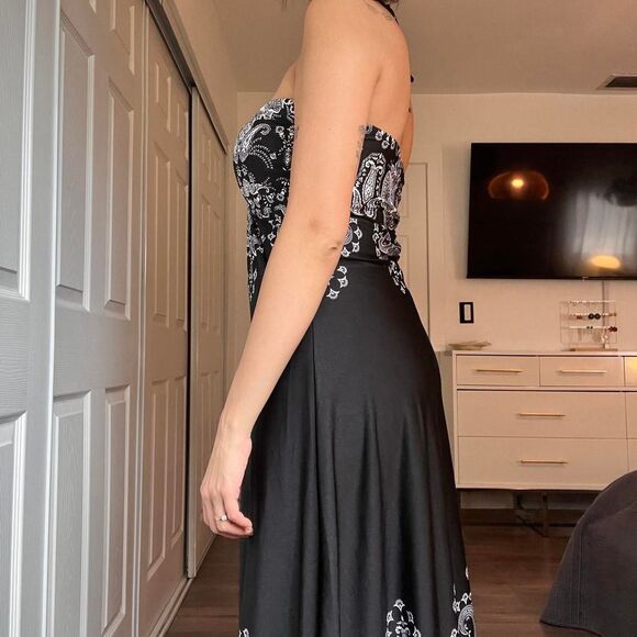 INC International Concepts Halter Maxi Dress – Size Medium - Picture 4 of 8